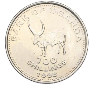 100 шиллингов 1998 года Уганда