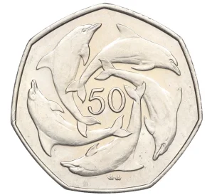 50 пенсов 1997 года Гибралтар