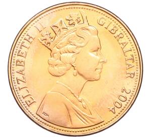 2 пенса 2004 года Гибралтар «300 лет захвату Гибралтара» — Фото №2