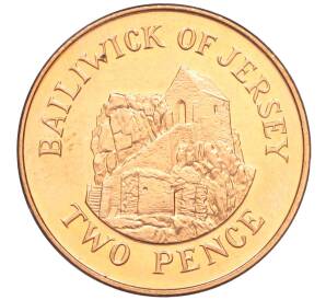 2 пенса 1998 года Джерси — Фото №1
