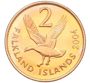 2 пенса 2004 года Фолклендские острова