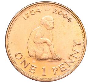 1 пенни 2004 года Гибралтар «300 лет захвату Гибралтара» — Фото №1