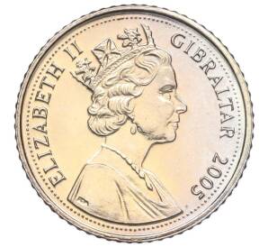 5 пенсов 2005 года Гибралтар — Фото №2