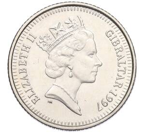 10 пенсов 1997 года Гибралтар — Фото №2