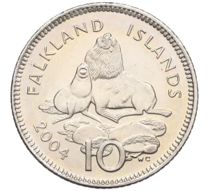10 пенсов 2004 года Фолклендские острова