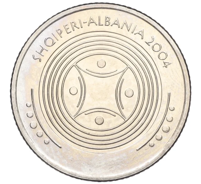 Монета 50 лек 2004 года албания «Красота Дурреса» (Артикул K12-18017)