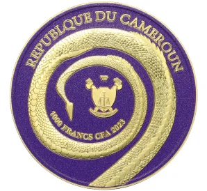 1000 франков 2023 года Камерун «Король Нага»