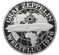 Монета 5 рейхсмарок 1986 года Западная Германия (ФРГ) «Полет дирижабля Граф Цеппелин» (Артикул M2-74541)