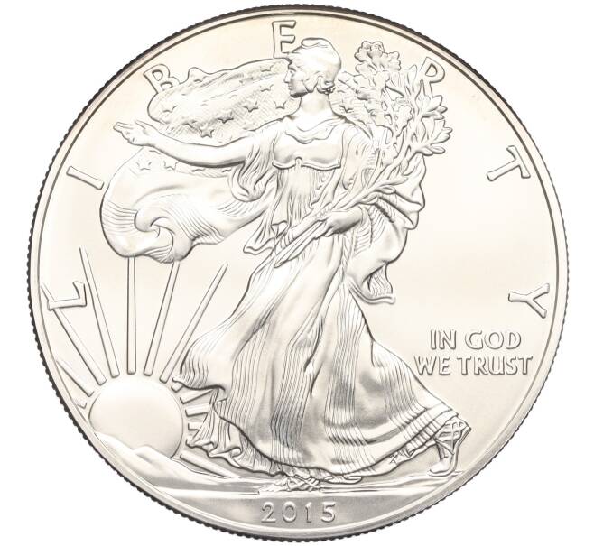 Монета 1 доллар 2015 года США «Шагающая Свобода» (Артикул M2-74554)