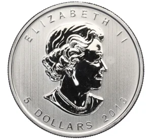 5 долларов 2013 года Канада «Канадская Фауна — Бизон»