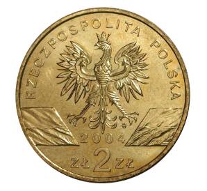 2 злотых 2004 года Польша «Морская свинья» — Фото №2