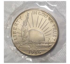 1/2 доллара (50 центов) 1986 года D США «100 лет статуе Свободы» (в запайке) — Фото №2