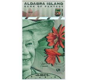 5 долларов 2018 года Остров Альдабра