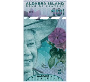 10 долларов 2018 года Остров Альдабра