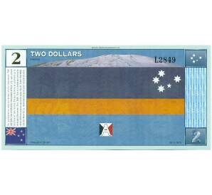 2 антарктических доллара 1999 года Антарктика