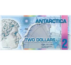 2 антарктических доллара 2008 года Антарктика