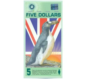 5 антарктических долларов 2008 года Антарктика