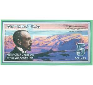5 антарктических долларов 2001 года Антарктика