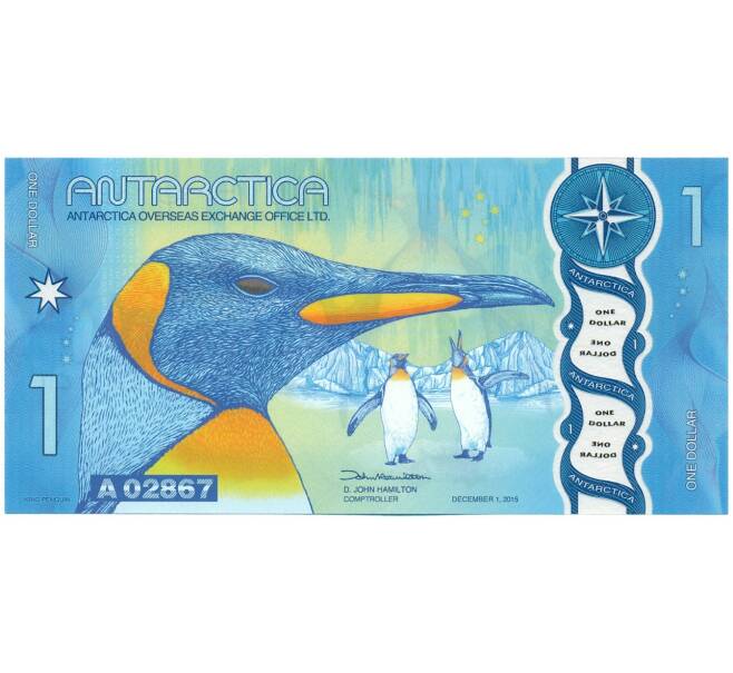 1 антарктических доллар 2015 года Антарктика (Артикул K12-18498)