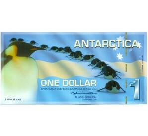 1 арктический доллар 2007 года Антарктика