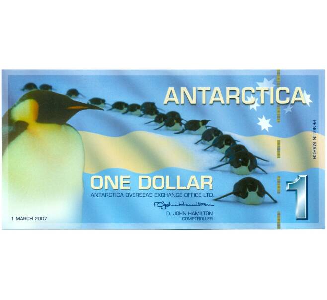 1 арктический доллар 2007 года Антарктика (Артикул K12-18524)