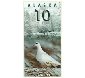 10 северных долларов 2016 года Аляска