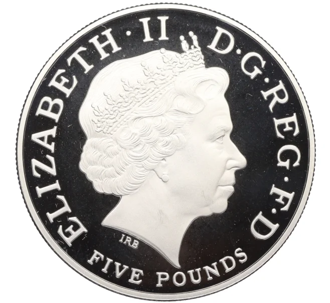 Монета 5 фунтов 2009 года Великобритания «XXX летние Олимпийские Игры в Лондоне 2012 — Плавание» (Артикул T11-08429)