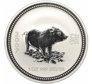 1 доллар 2007 года Австралия «Китайский гороскоп — Год свиньи»