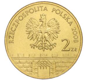 2 злотых 2008 года Польша «Древние города Польши — Лович»