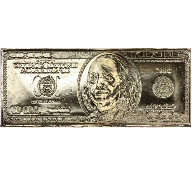 Слиток банкноты «100 долларов 2007 года» США (The Washington Mint) (Артикул T11-08454)
