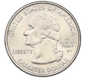 1/4 доллара (25 центов) 2007 года P США «Штаты и территории — Штат Вайоминг»