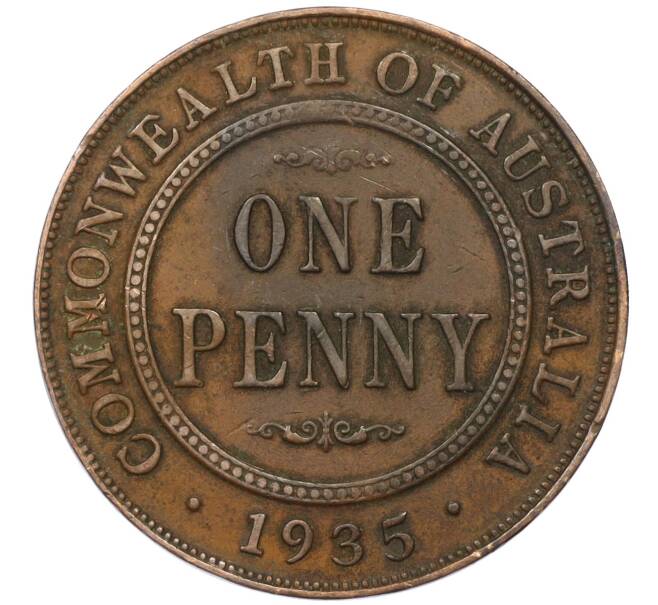Монета 1 пенни 1935 года Австралия (Артикул M2-74615)
