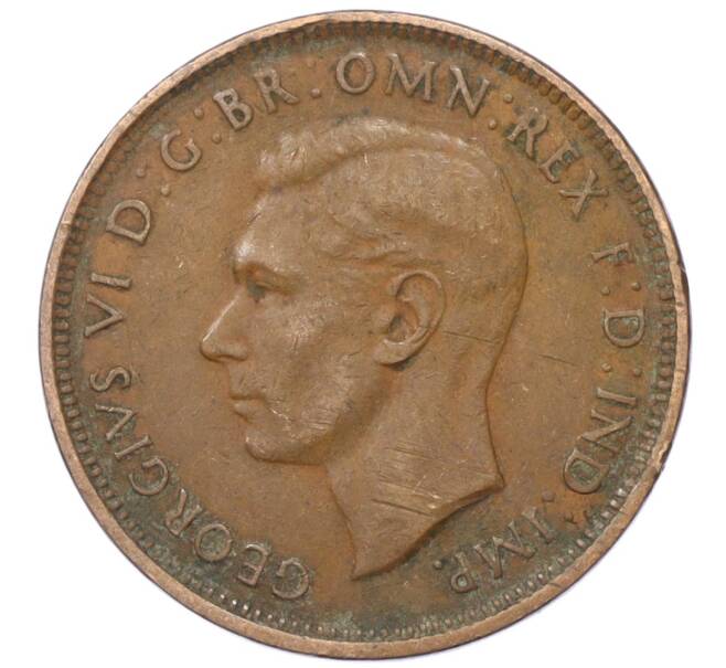 Монета 1/2 пенни 1938 года Австралия (Артикул M2-74650)