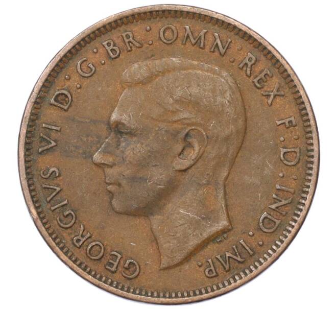 Монета 1/2 пенни 1938 года Австралия (Артикул M2-74654)