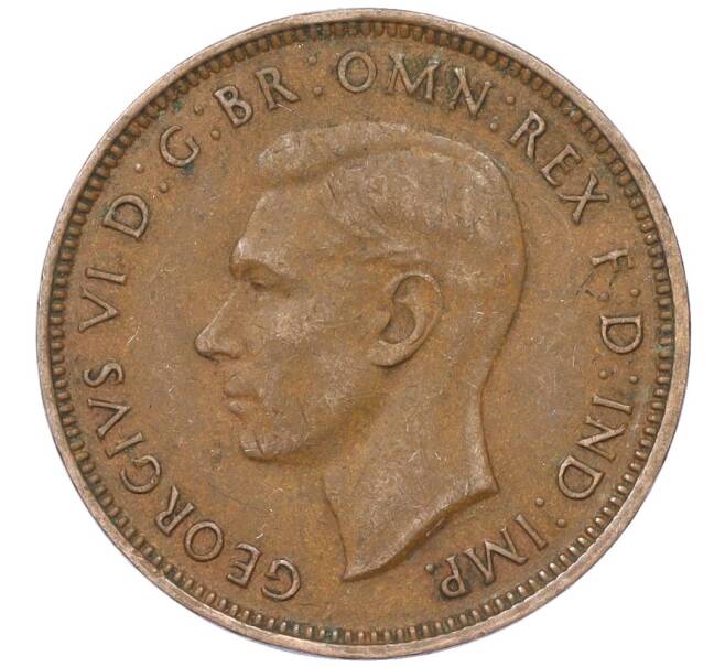 Монета 1/2 пенни 1938 года Австралия (Артикул M2-74655)