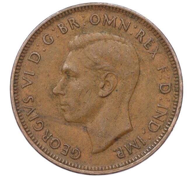 Монета 1/2 пенни 1938 года Австралия (Артикул M2-74668)