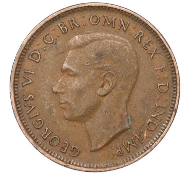 Монета 1/2 пенни 1938 года Австралия (Артикул M2-74672)