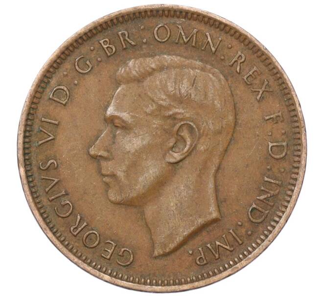 Монета 1/2 пенни 1939 года Австралия (Артикул M2-74673)