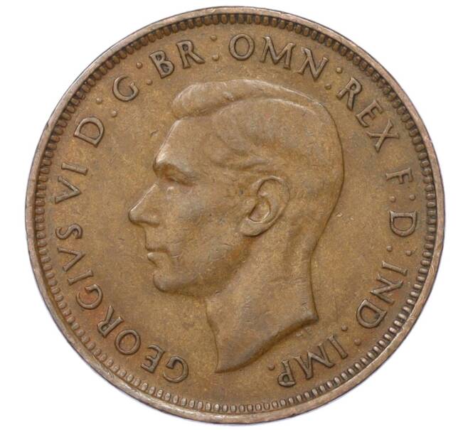 Монета 1/2 пенни 1938 года Австралия (Артикул M2-74677)