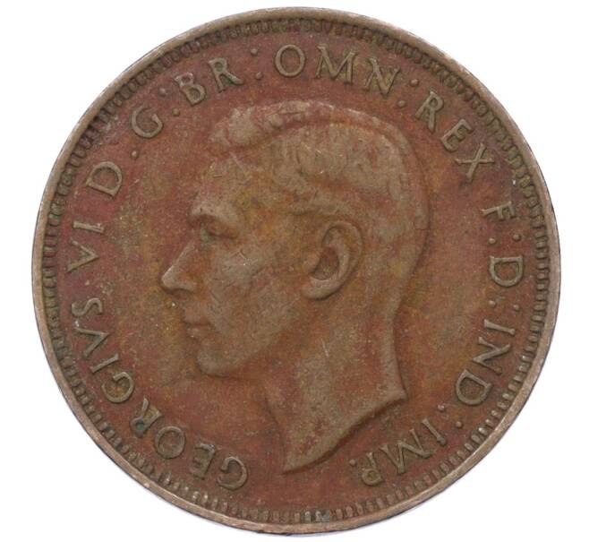 Монета 1/2 пенни 1938 года Австралия (Артикул M2-74682)