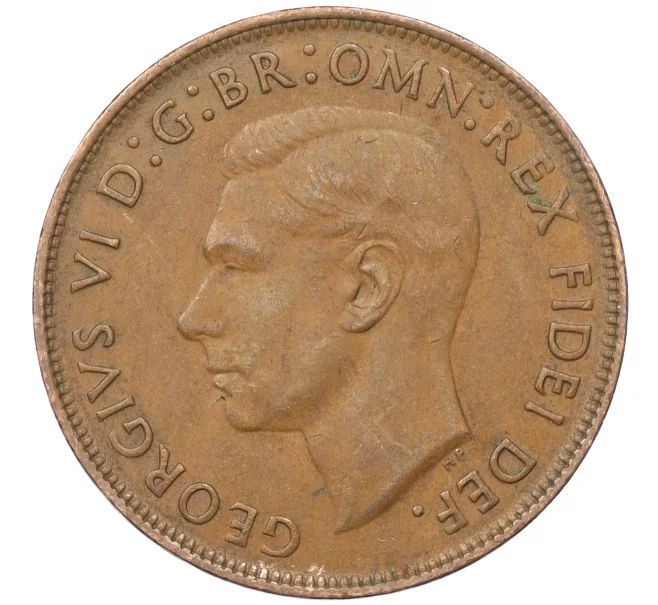 Монета 1 пенни 1952 года Австралия (Артикул M2-74737)