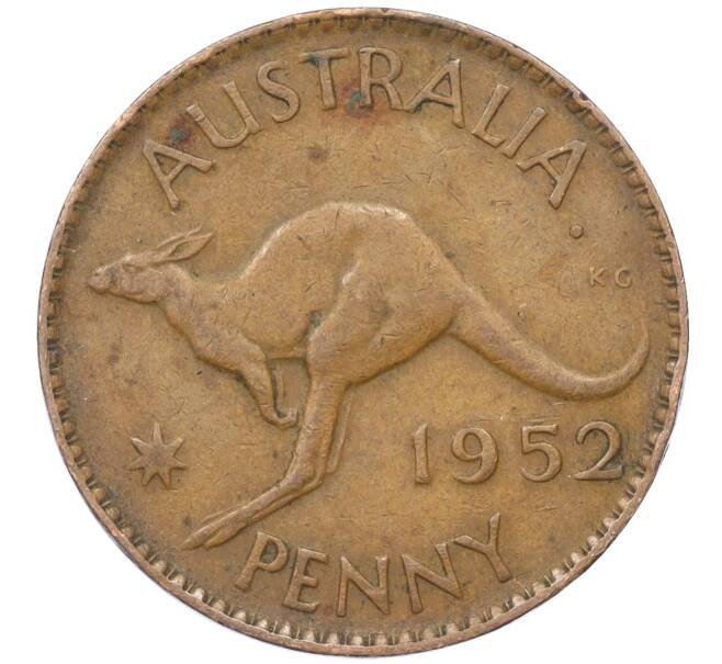 Монета 1 пенни 1952 года Австралия (Артикул M2-74742)