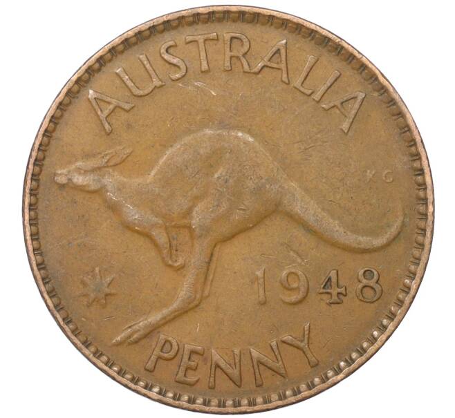 Монета 1 пенни 1948 года Австралия (Артикул M2-74743)