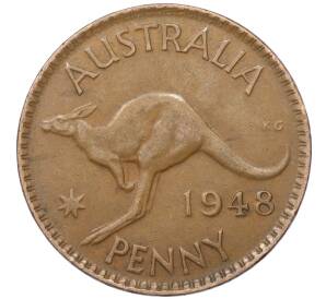 1 пенни 1948 года Австралия