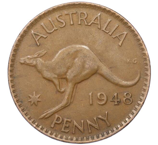 Монета 1 пенни 1948 года Австралия (Артикул M2-74745)