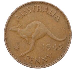 1 пенни 1942 года Австралия