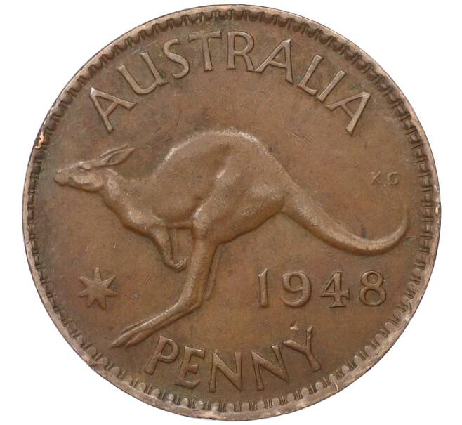 Монета 1 пенни 1948 года Австралия (Артикул M2-74753)