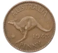 Монета 1 пенни 1943 года Австралия (Артикул M2-74754)