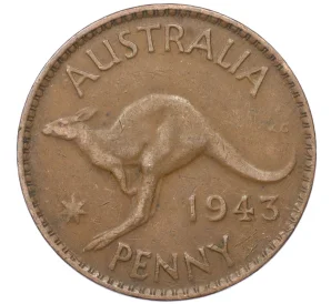 1 пенни 1943 года Австралия