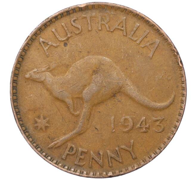 Монета 1 пенни 1943 года Австралия (Артикул M2-74756)